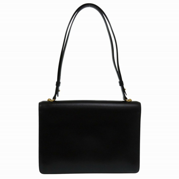 Hermes Fonsbell Box Calf Black Shoulder Bag 〇I (Made in 1979) 1290HERMES - Picture 3 of 9